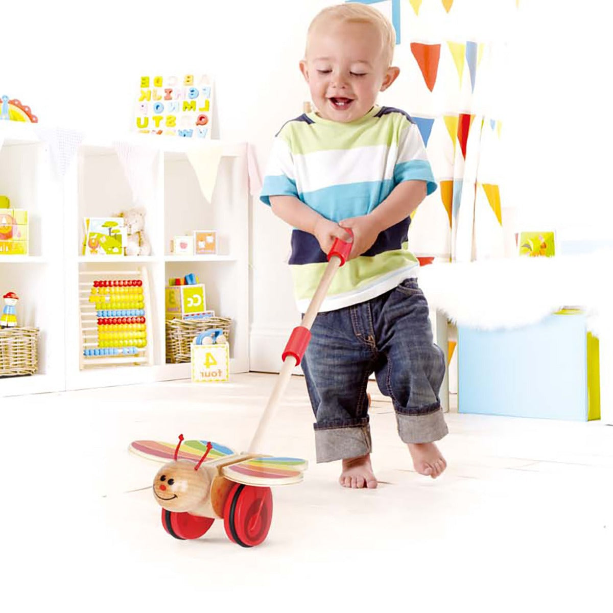 Hape jucarie impinge si mergi 12m+ Fluturas