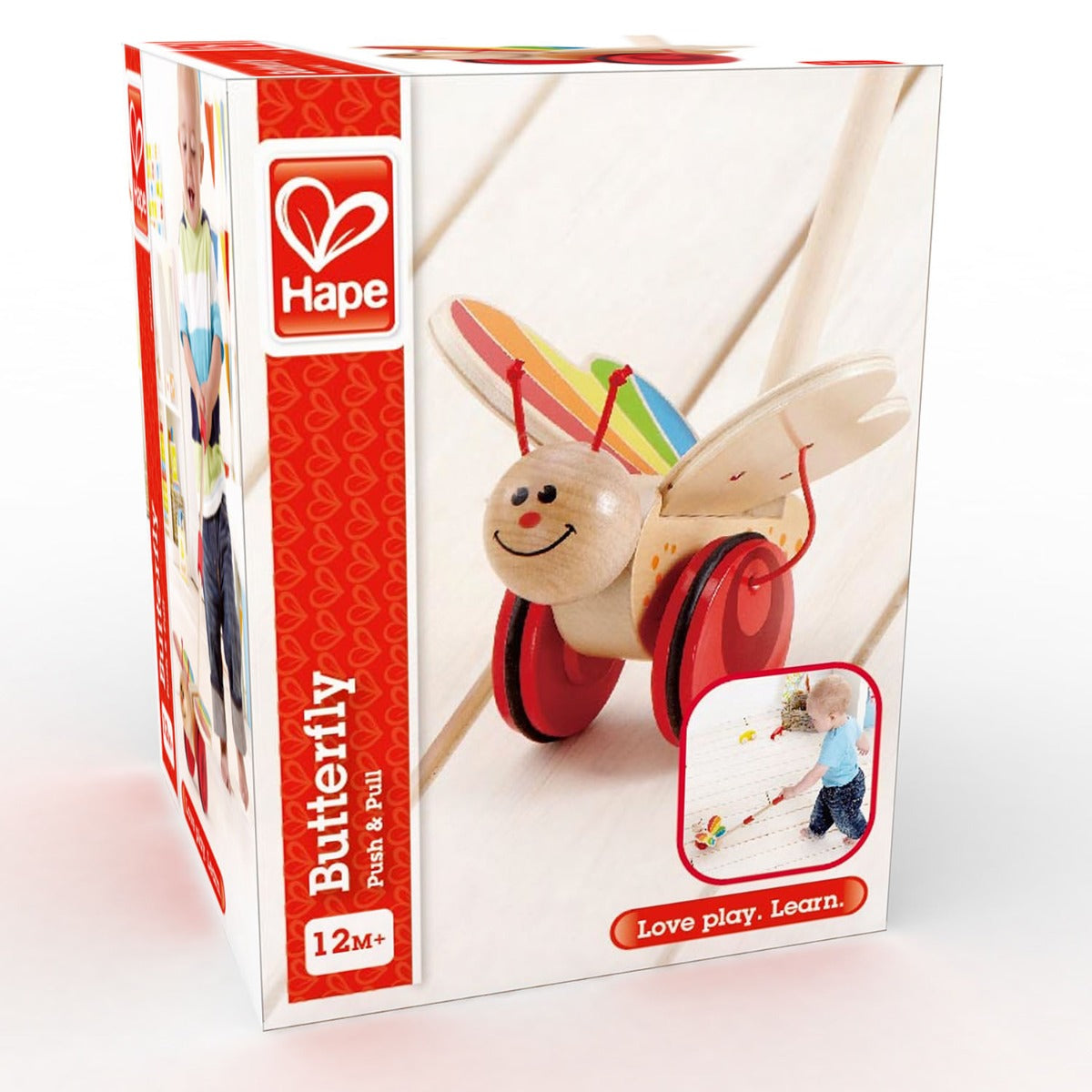 Hape jucarie impinge si mergi 12m+ Fluturas