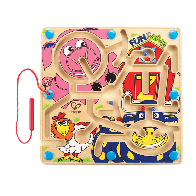 Hape jucarie labirint magnetic 24m+ Ferma distractiva Imagine principală a produsului