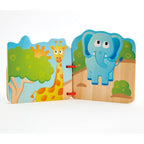 Hape jucarie lemn carticica 10m+ Animalute salbatice