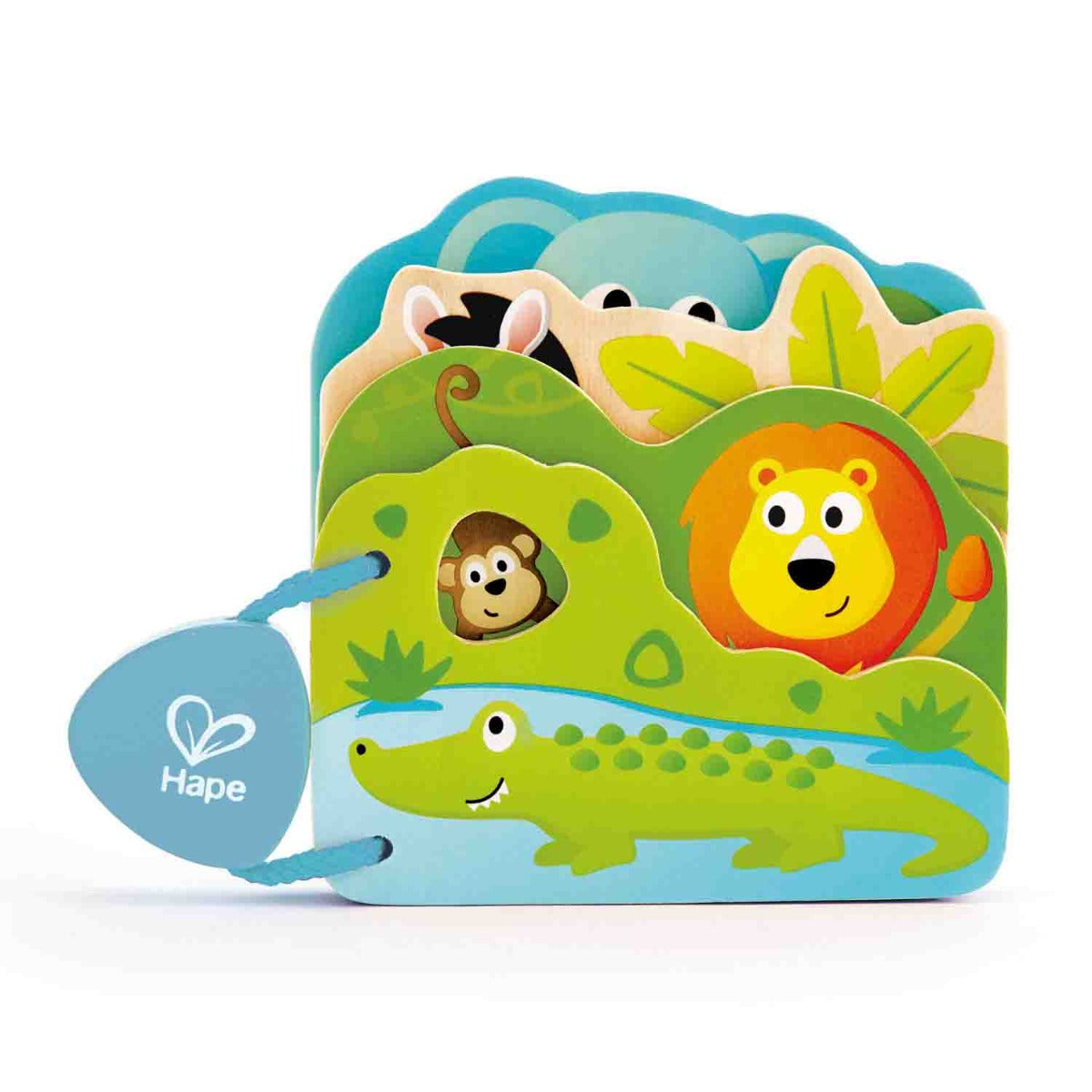 Hape jucarie lemn carticica 10m+ Animalute salbatice Imagine principală a produsului