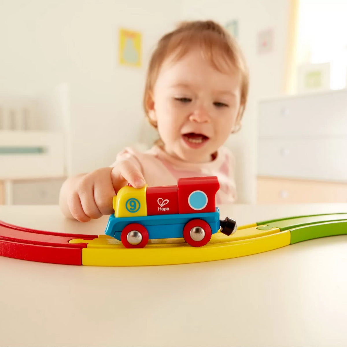 Hape jucarie Locomotiva curajoasa 18m+