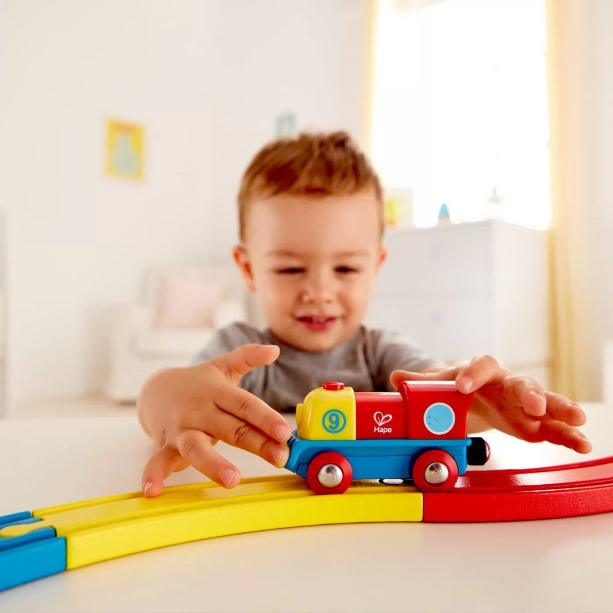 Hape jucarie Locomotiva curajoasa 18m+