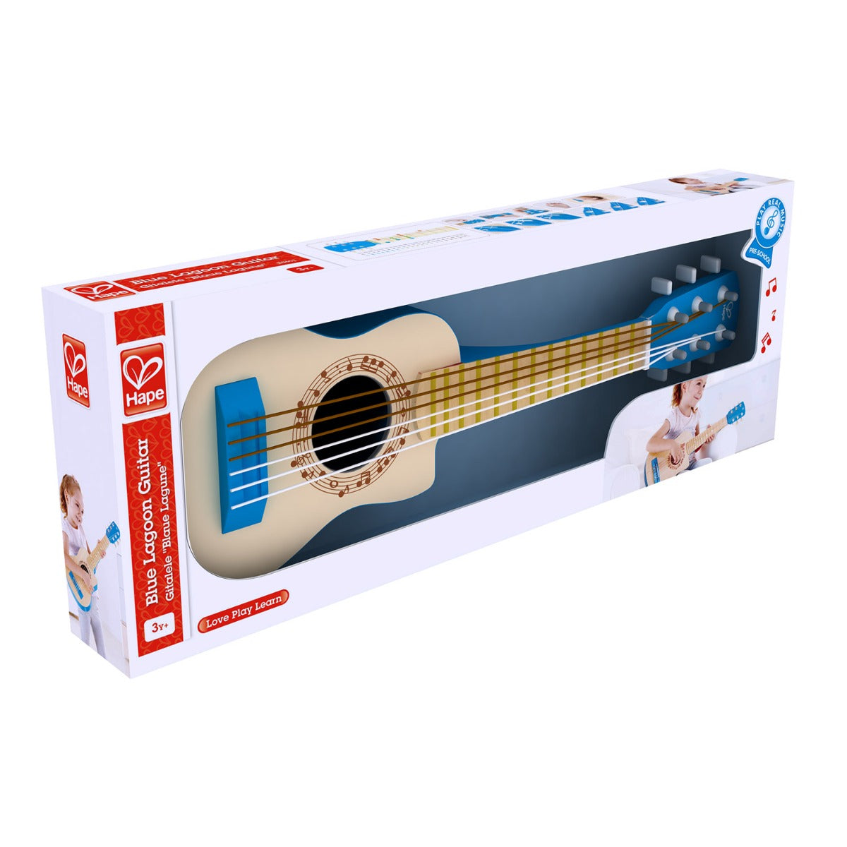 Hape jucarie muzicala chitara 3 ani+ Blue Lagoon
