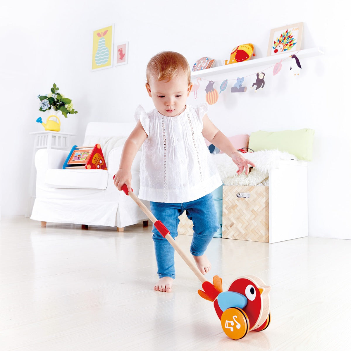 Hape jucarie muzicala impinge si mergi 12m+ Pasarea Lilly