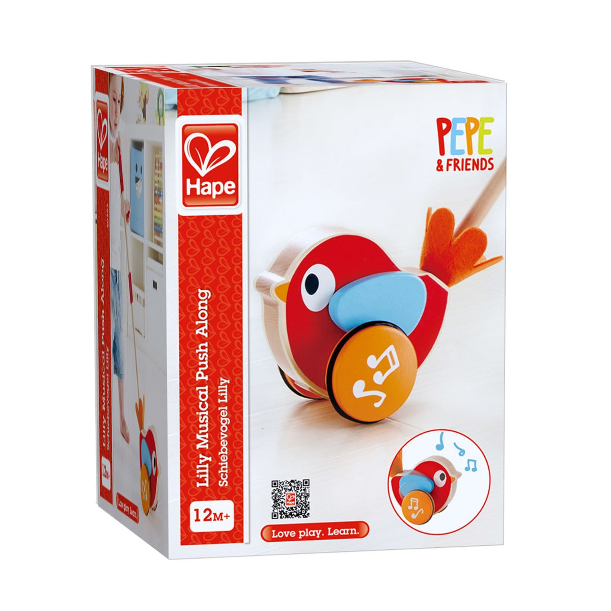 Hape jucarie muzicala impinge si mergi 12m+ Pasarea Lilly