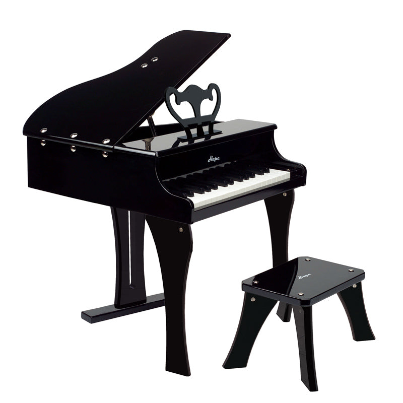 Hape jucarie muzicala pian cu scaun 3 ani+ Happy Grand Piano Black
