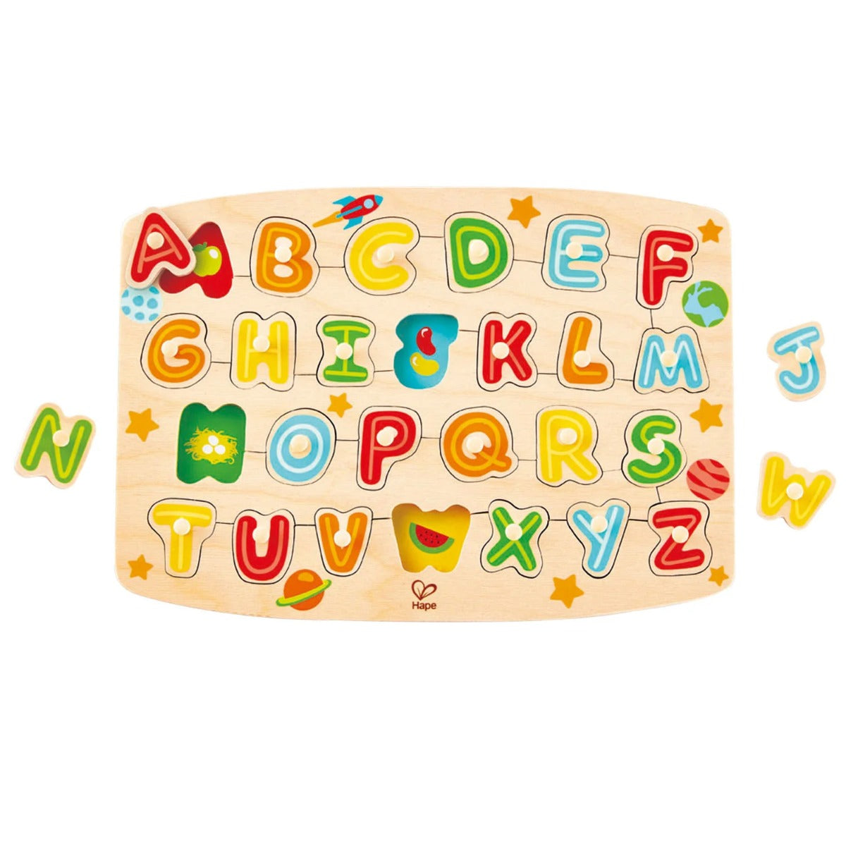 Hape jucarie puzzle literer 3 ani+ Imagine principală a produsului