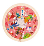 Hape jucarie puzzle rotund cu 2 fete 4 ani+