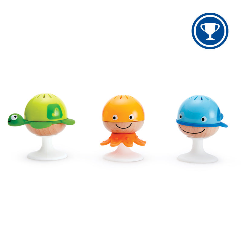 Hape jucarie set 3 zornaitoare muzicale cu ventuza 0m+