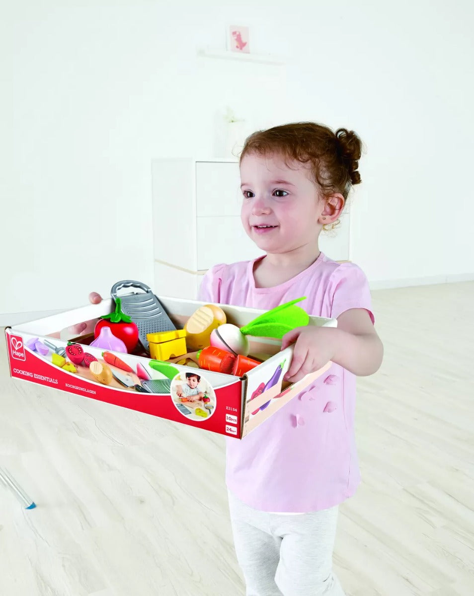 Hape jucarie set pentru curatare si taiere legume 3 ani+