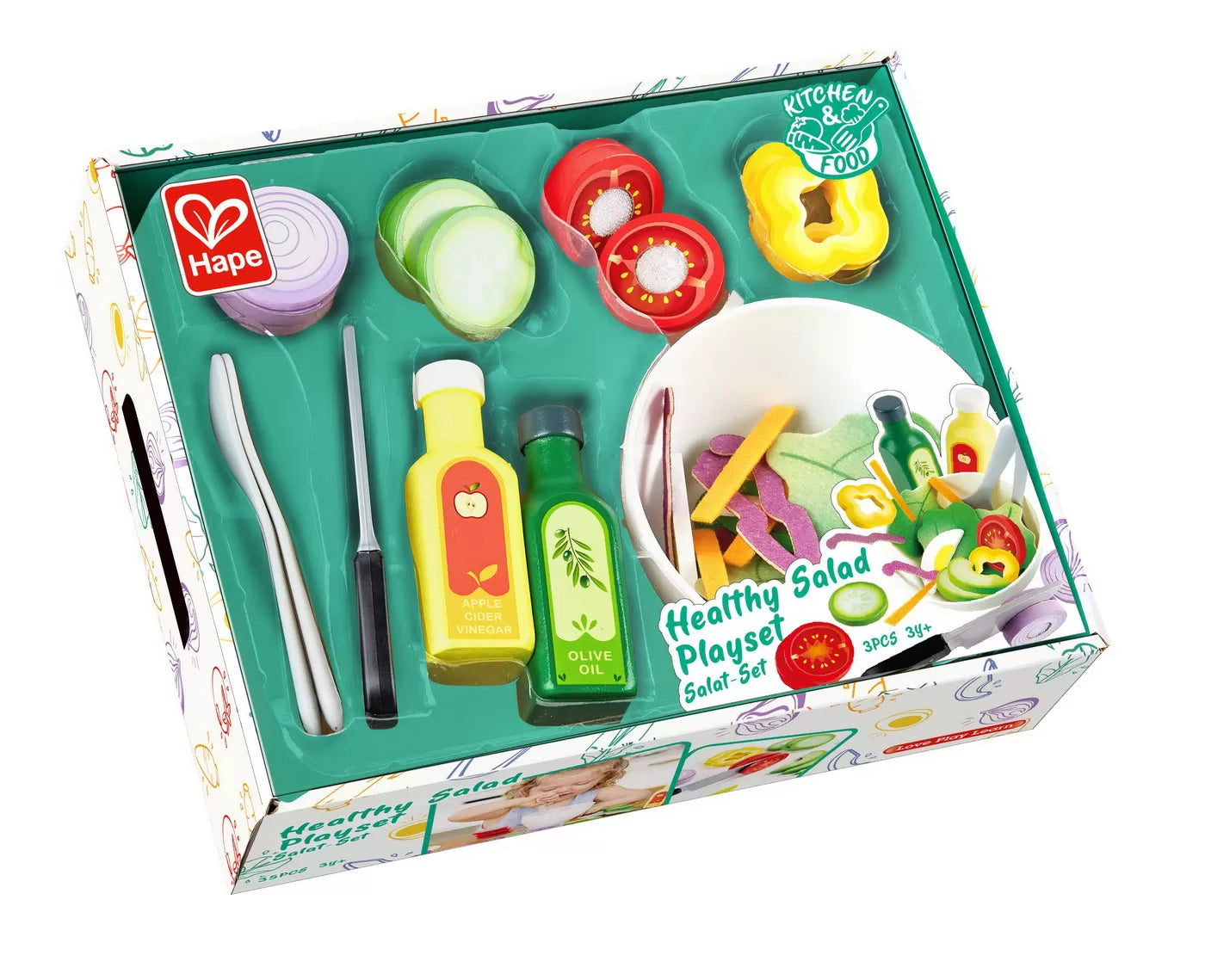 Hape jucarie set salata sanatoasa 3 ani+ Imagine principală a produsului