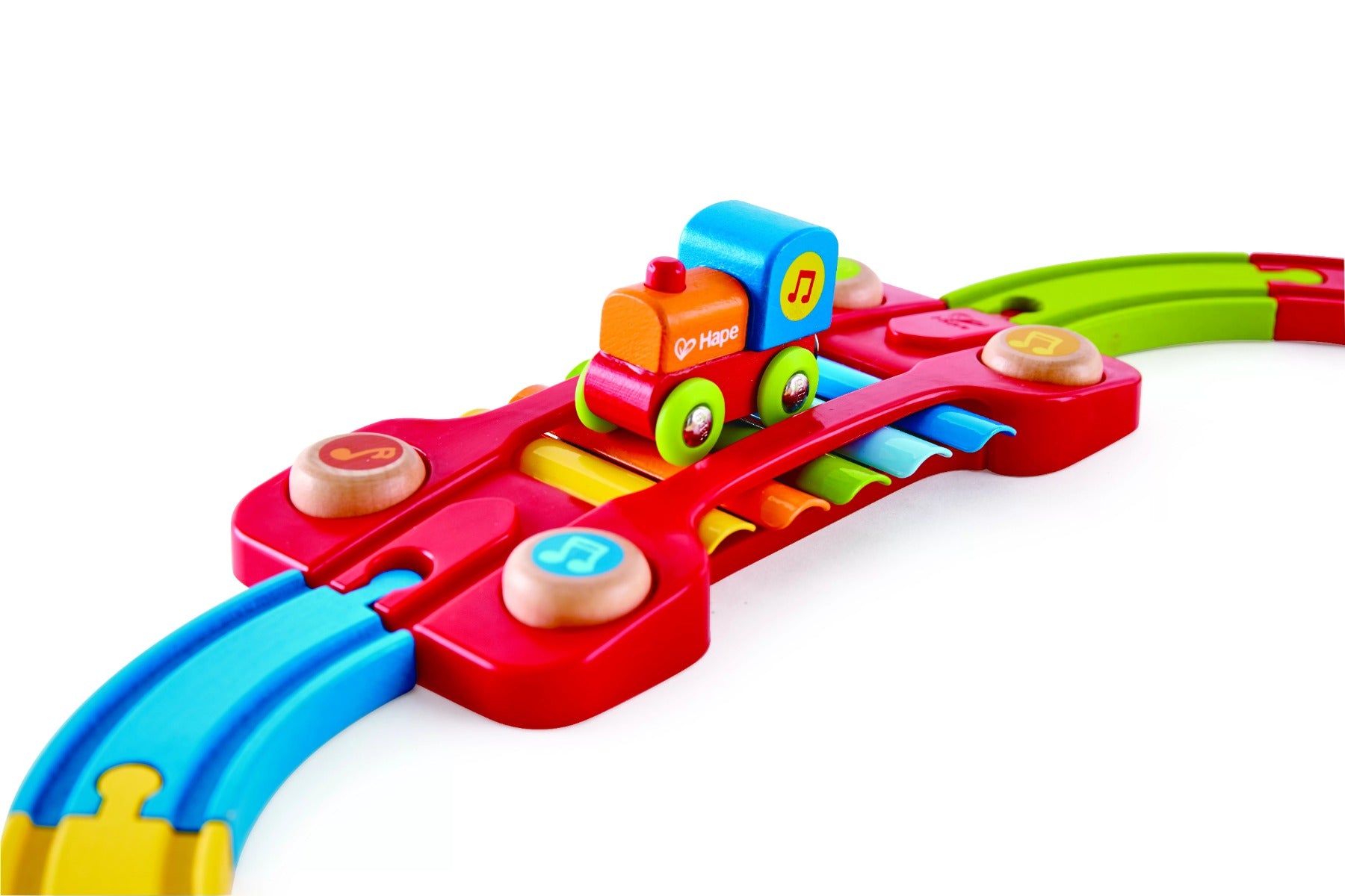 Hape jucarie Sina de tren senzoriala 18m+