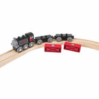 Hape jucarie tren de marfa pe aburi 3 ani+