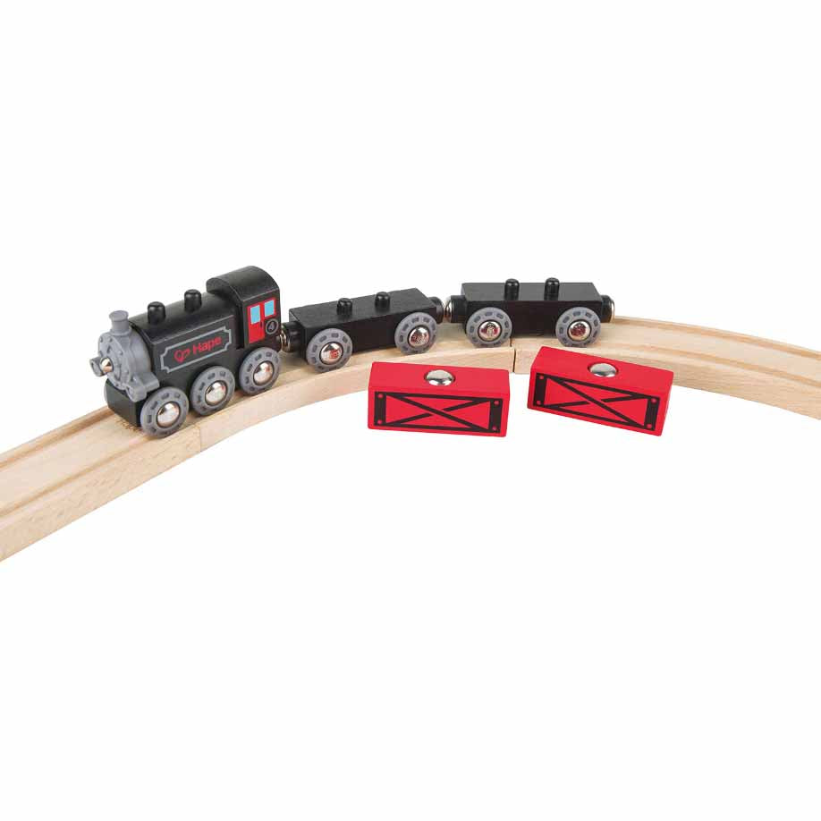 Hape jucarie tren de marfa pe aburi 3 ani+