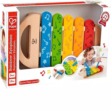 Hape jucarie Xilofon Rainbow 12m+