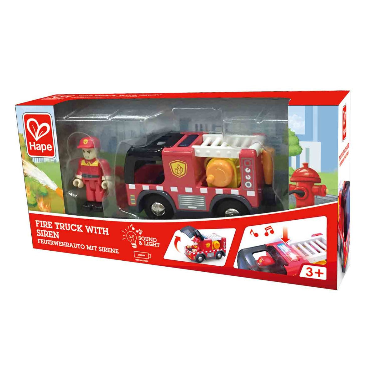 Hape masina de pompieri cu sirena 3 ani+