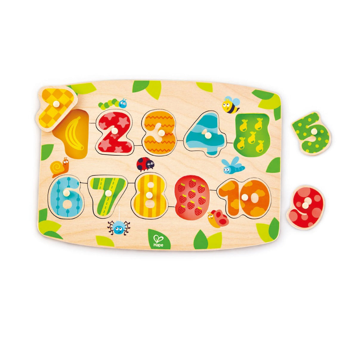 Hape puzzle din lemn 3 ani+ Numere