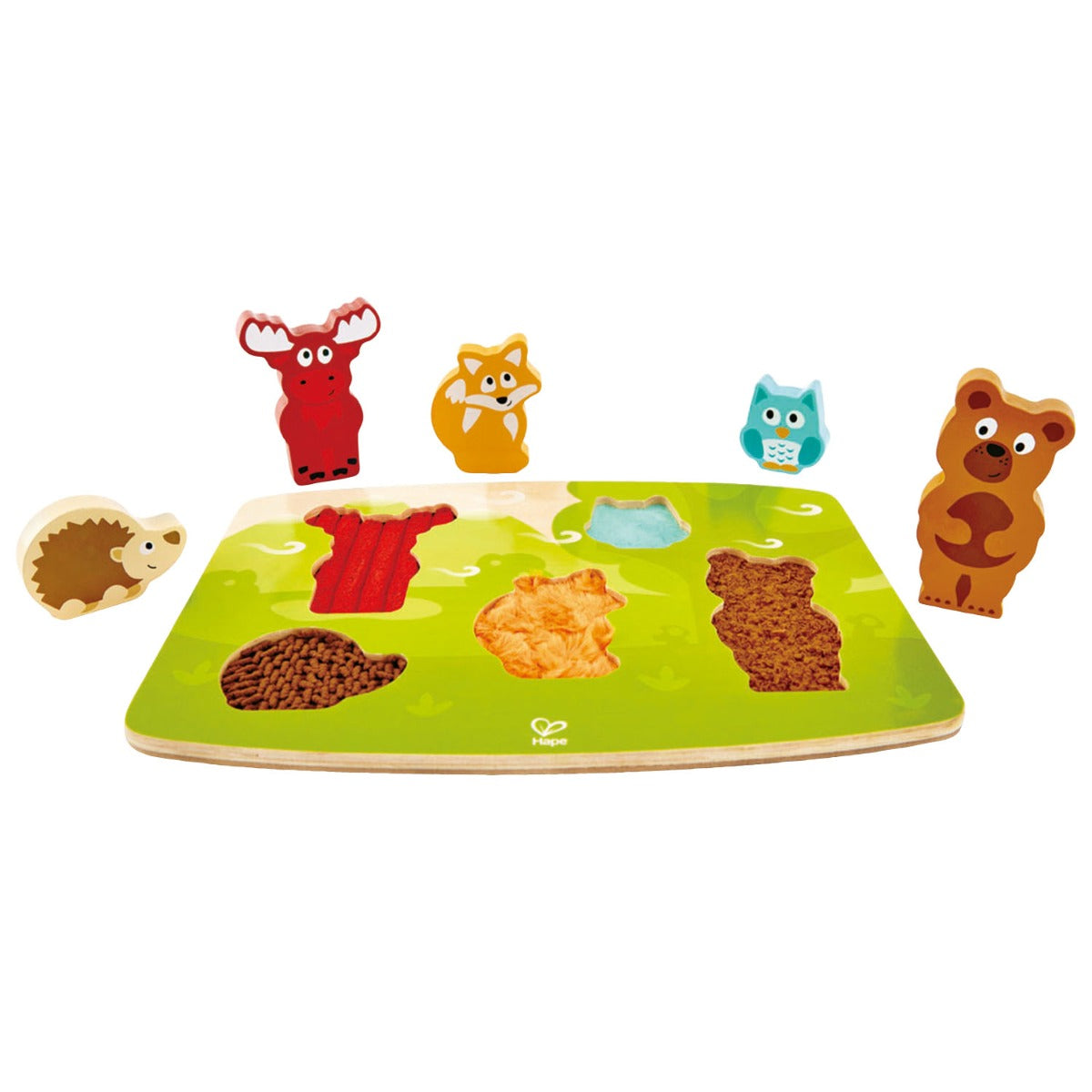 Hape puzzle tactil 2 ani+ Animale din padure Imagine principală a produsului