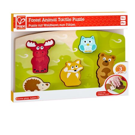 Hape puzzle tactil 2 ani+ Animale din padure