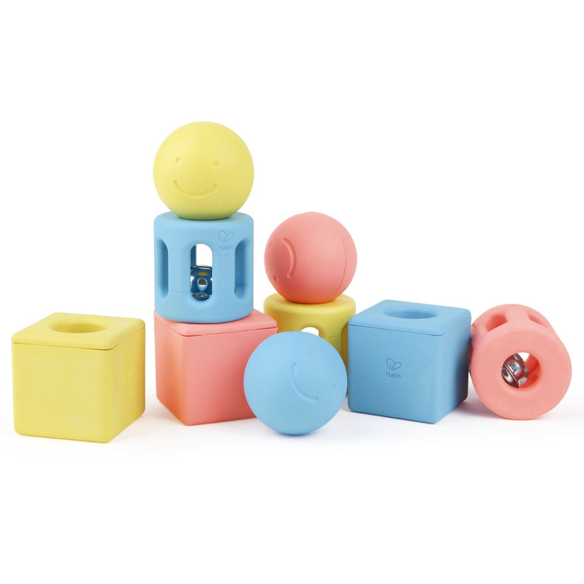 Hape set 3 zornaitoare forme geometrice 0m+ Imagine principală a produsului