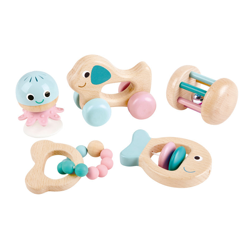 Hape set 5 jucarii zornaitoare 0m+