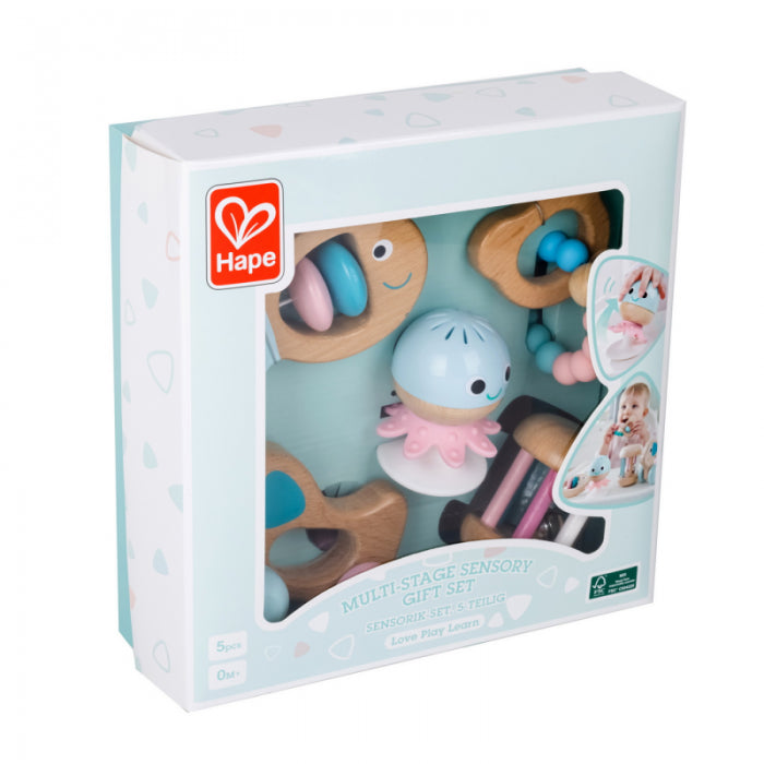 Hape set 5 jucarii zornaitoare 0m+