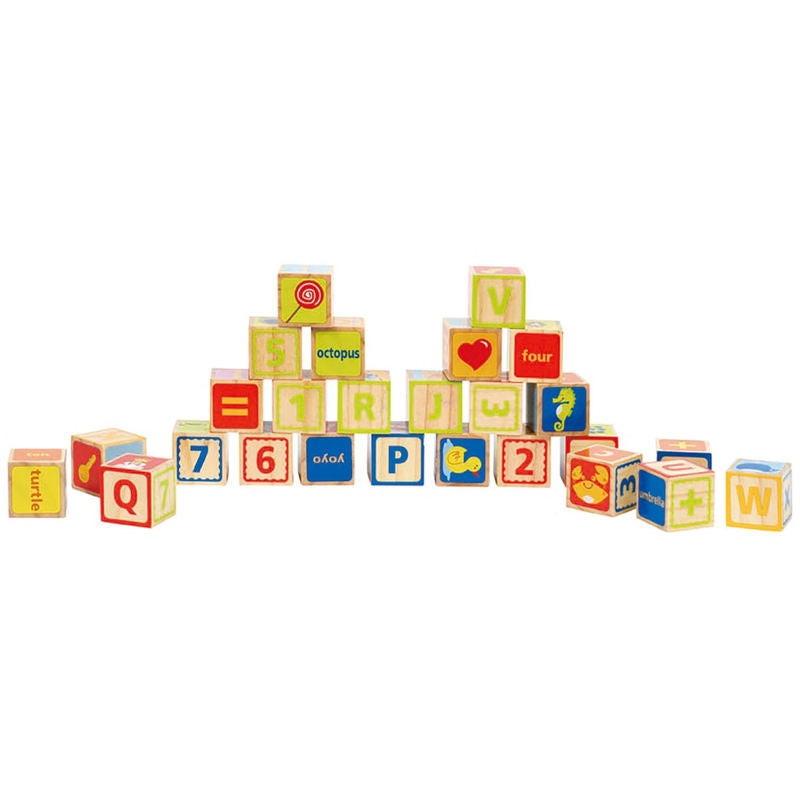 Hape set Cuburi ABC 24m+