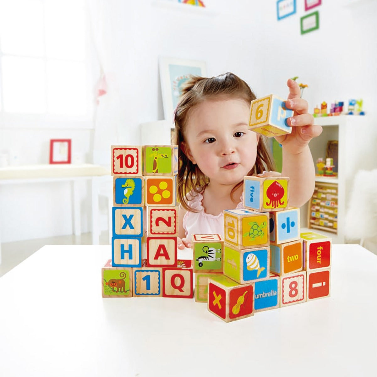 Hape set Cuburi ABC 24m+