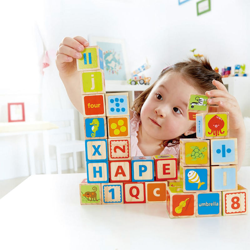 Hape set Cuburi ABC 24m+