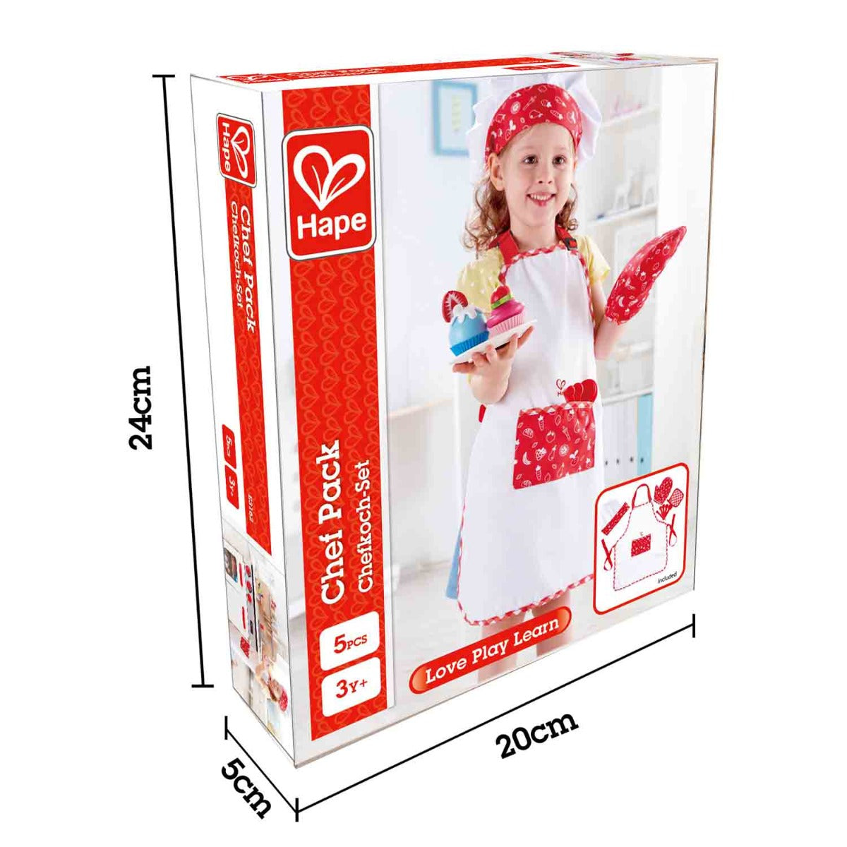 Hape set imbracaminte Micul chef 3 ani+