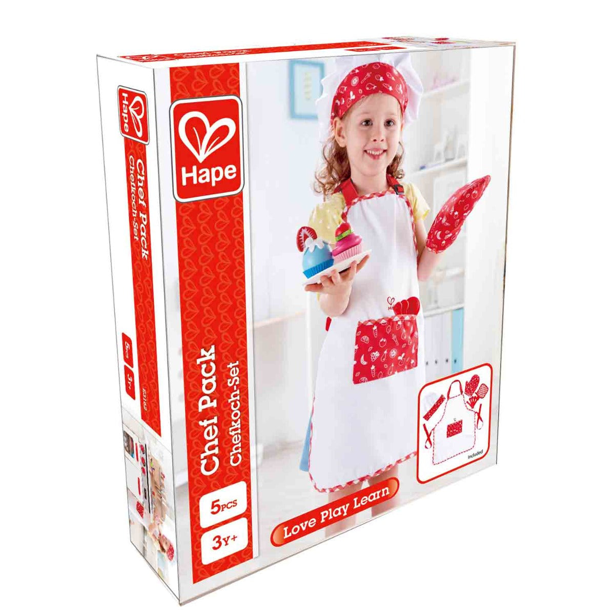 Hape set imbracaminte Micul chef 3 ani+
