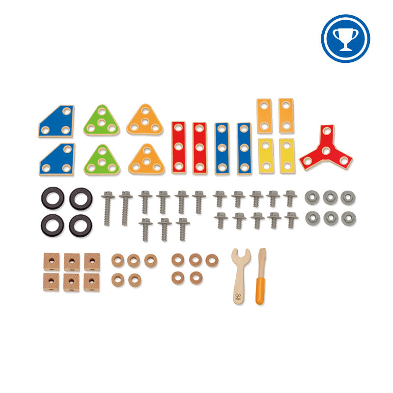 Hape set jucarie constructie 62 piese 3 ani+ Master Builder