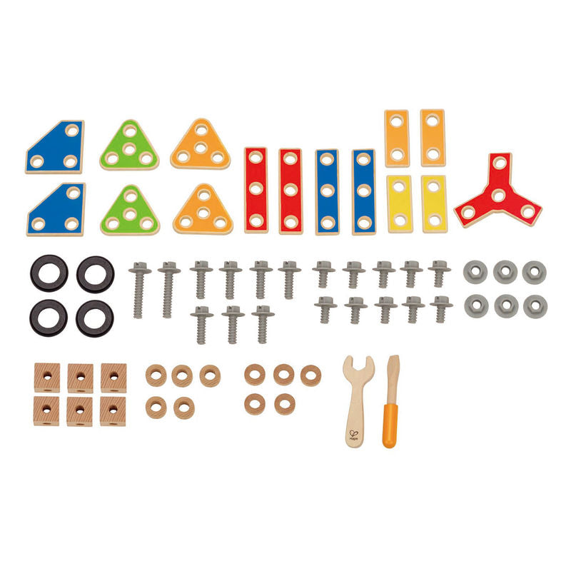 Hape set jucarie constructie 62 piese 3 ani+ Master Builder