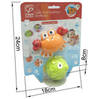 Hape set jucarie de baie 18m+ Crab si peste