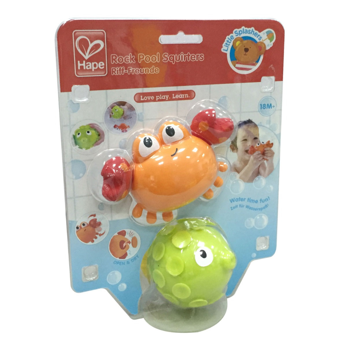 Hape set jucarie de baie 18m+ Crab si peste