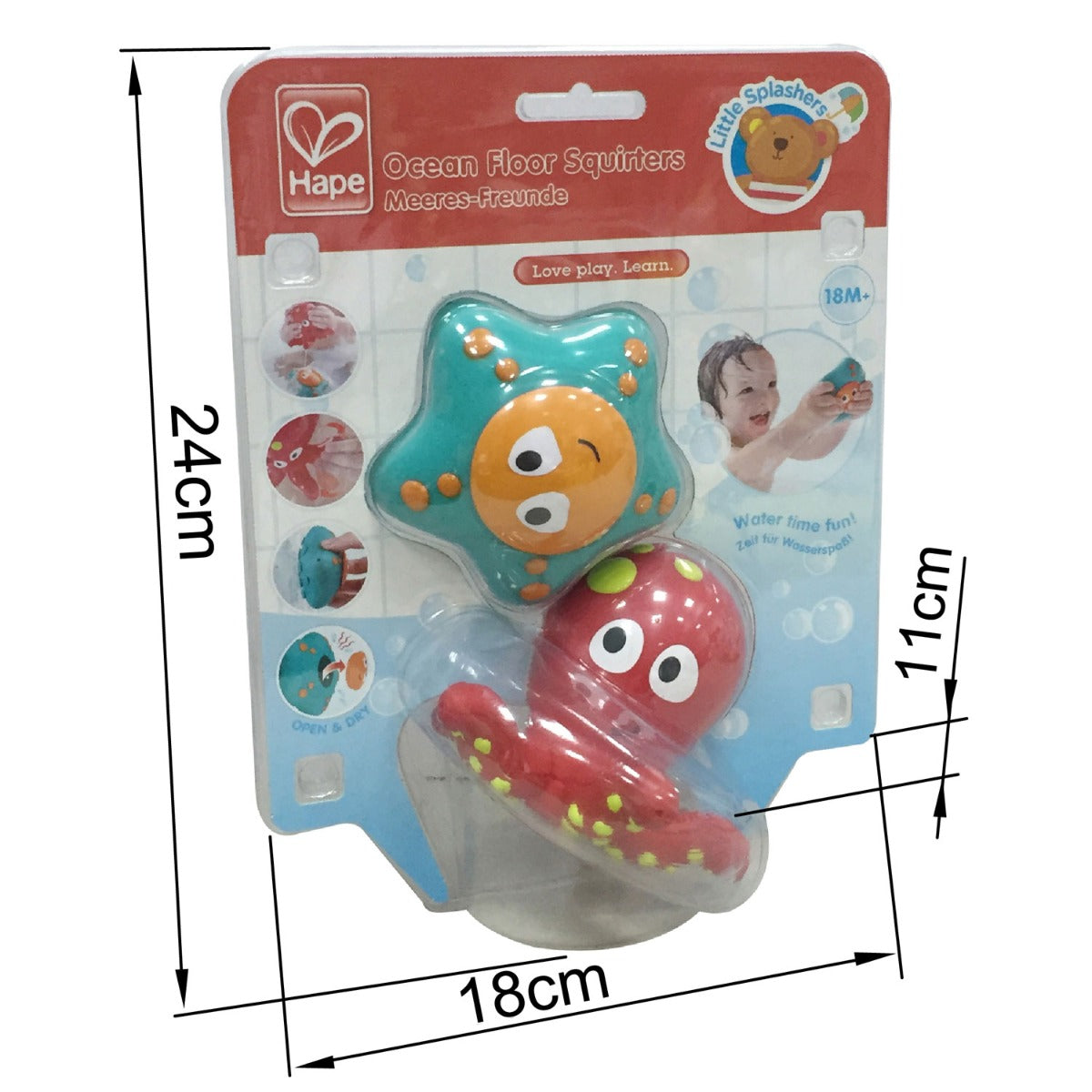Hape set jucarie de baie 18m+ Prietenii din ocean