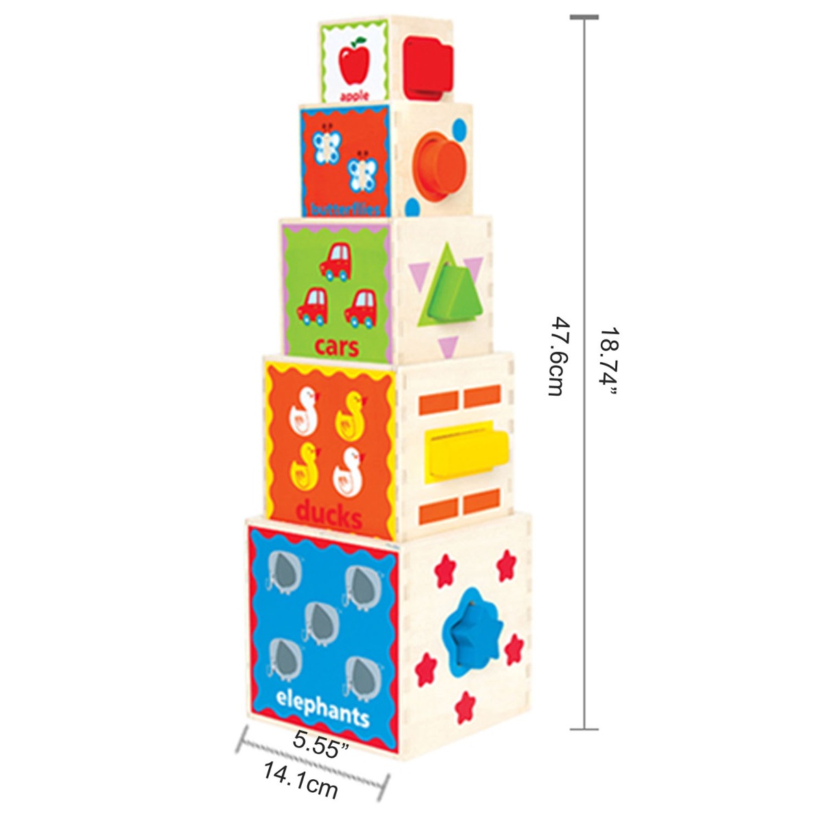 Hape set Piramida creativa 18m+