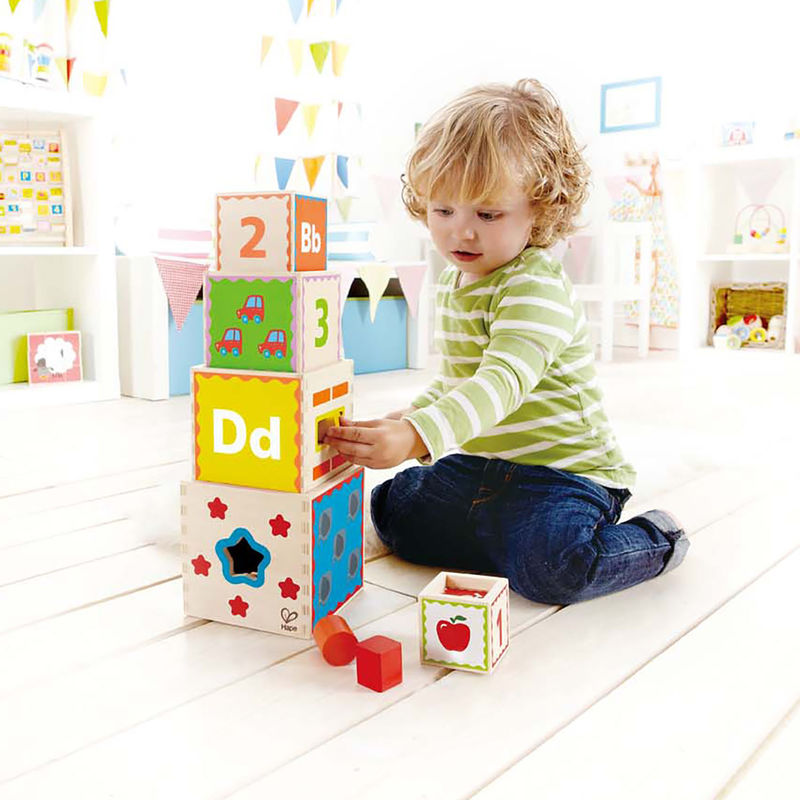 Hape set Piramida creativa 18m+