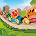Hape tren calatoria in jungla 18m+
