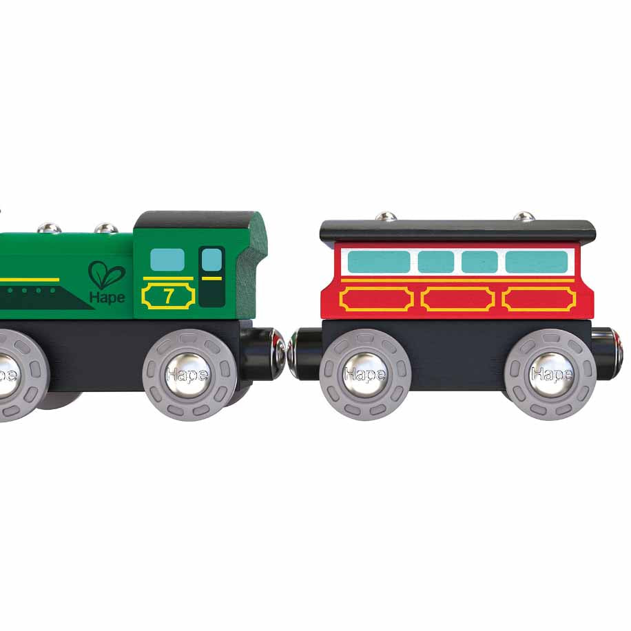 Hape tren de calatori pe aburi 3 ani+