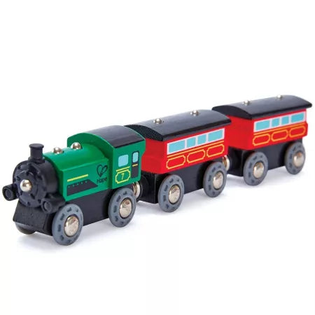 Hape tren de calatori pe aburi 3 ani+