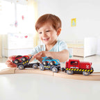 Hape trenulet transport masini de curse 3 ani+