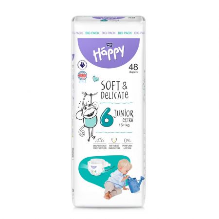 Happy scutec copii Junior Extra marimea 6 de la 15 kg 48 buc