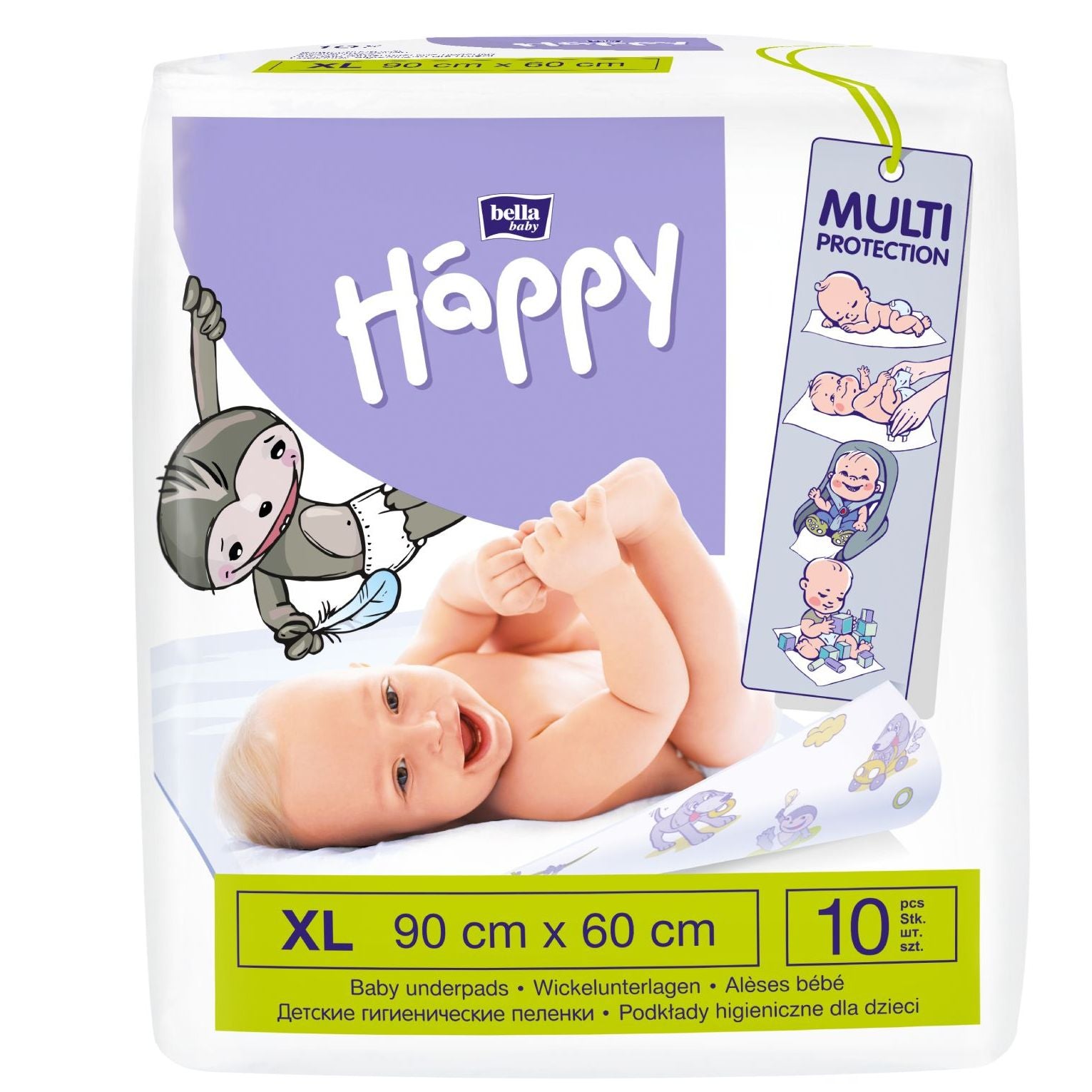 Happy cearceaf absorbant schimbat scutece 90x60 cm