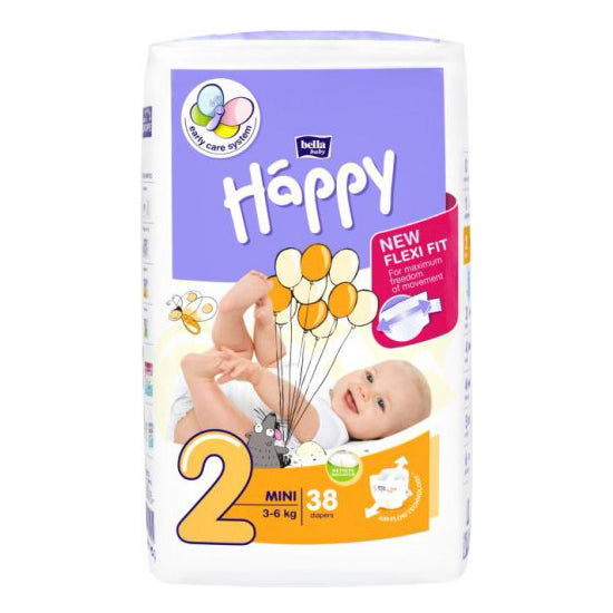 Happy scutec copii Mini marimea 2 pentru 3-6 kg 38 buc