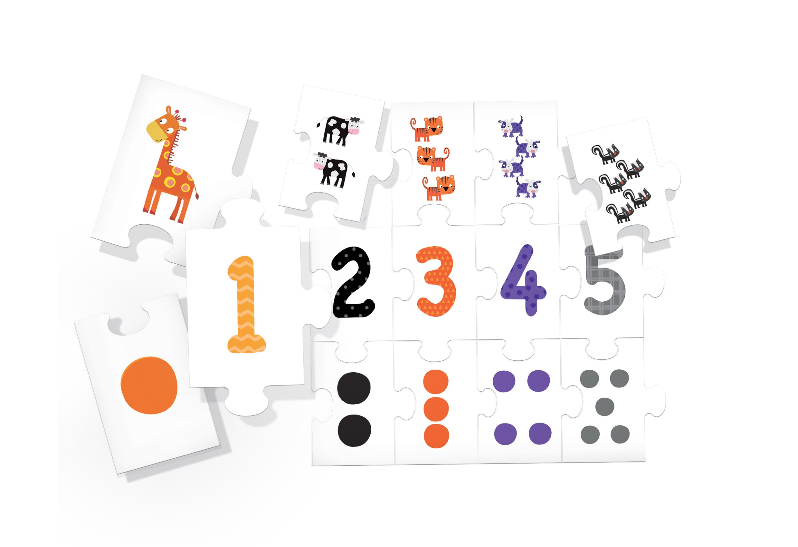 Headu puzzle logic cu numere 27 piese 3-6 ani