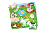 Headu puzzle Montessori Animal Lotto 30 forme 2-5 ani