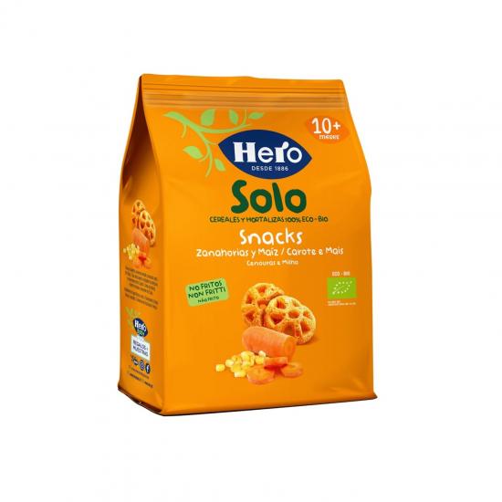 Hero Baby snack ecologic cu morcov si porum 10 luni+,
