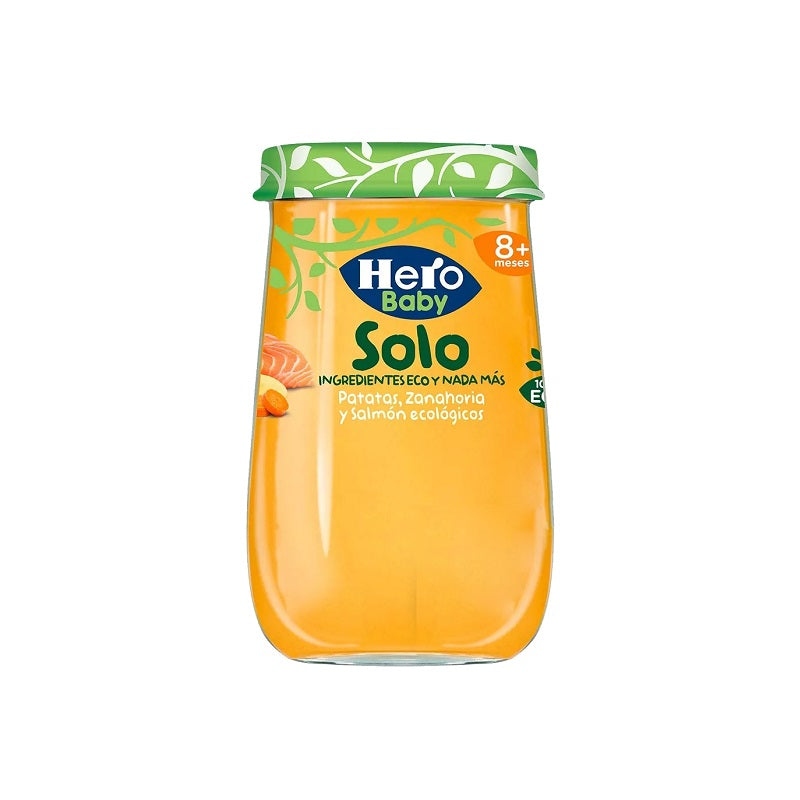 Hero Baby Solo piure de cartofi, somon si morcovi 8 luni+, 190 g 